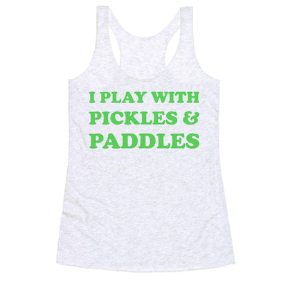 Pickles And Paddles. Racerback Tank