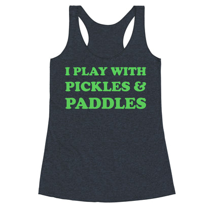 Pickles And Paddles. Racerback Tank