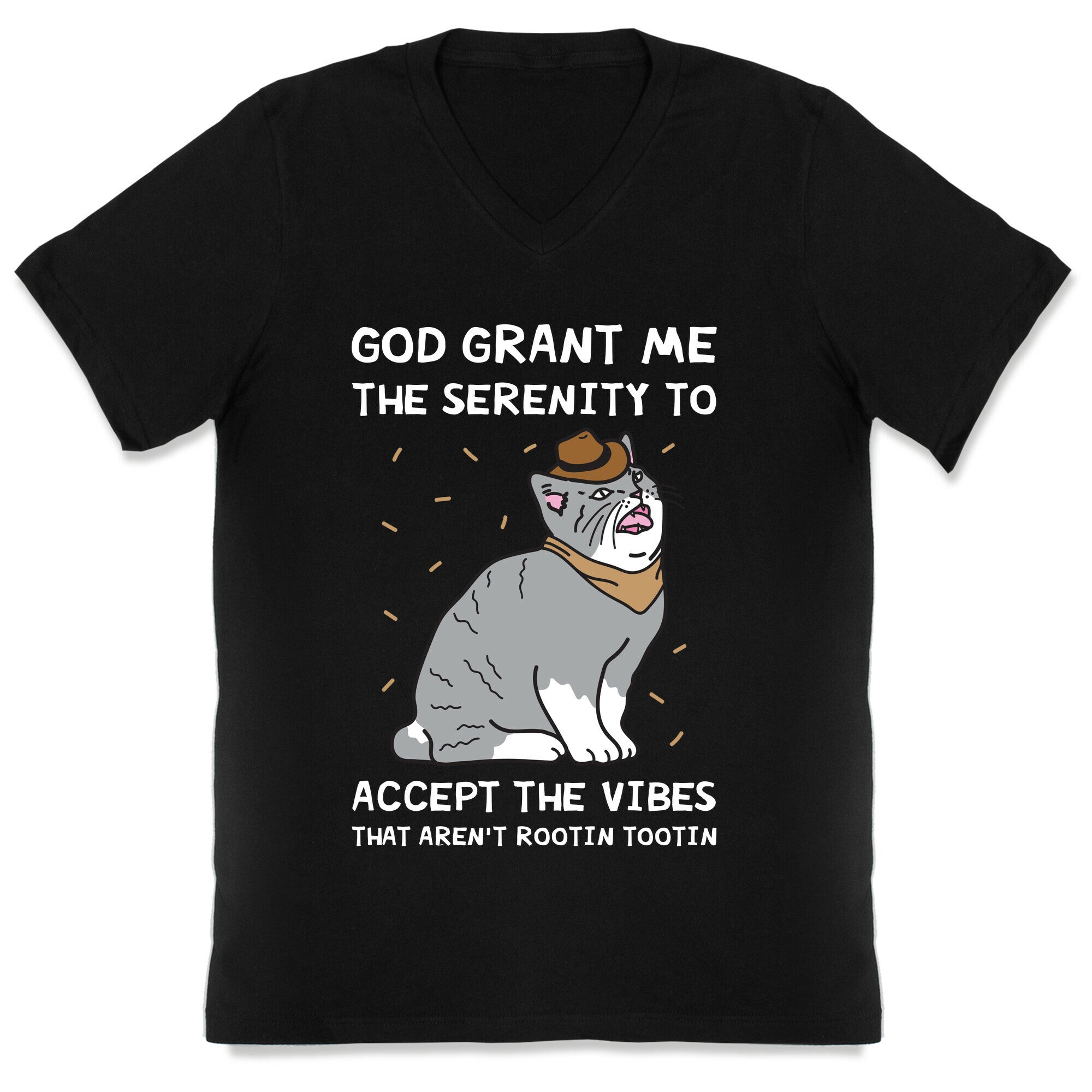 God Grant Me The Serenity To Accept The Vibes That Aren't Rootin Tootin V-Neck