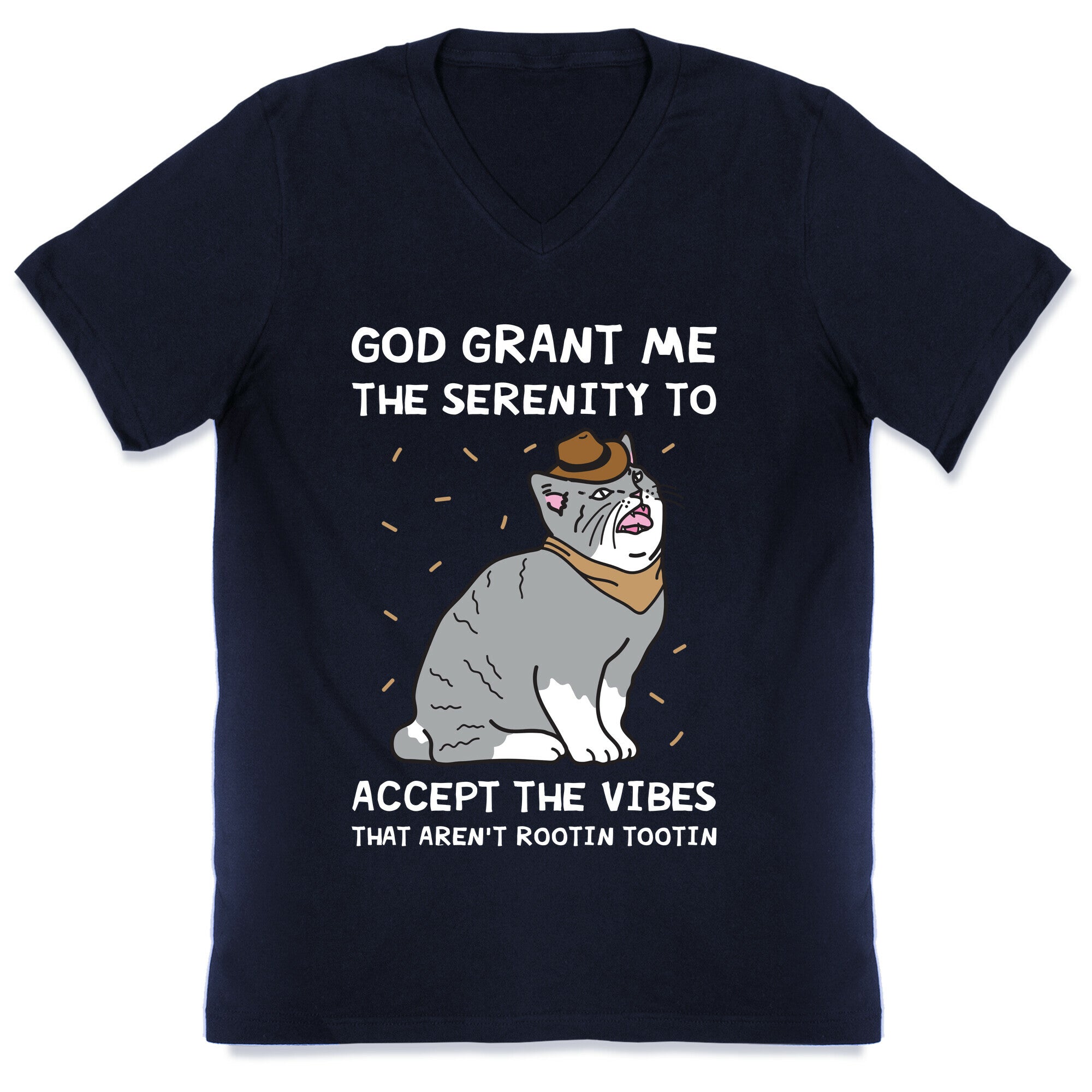 God Grant Me The Serenity To Accept The Vibes That Aren't Rootin Tootin V-Neck