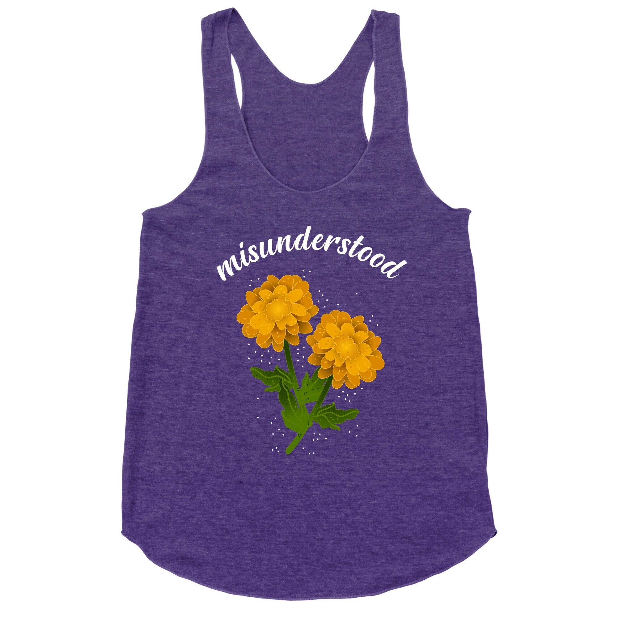 Misunderstood (dandelions) Racerback Tank
