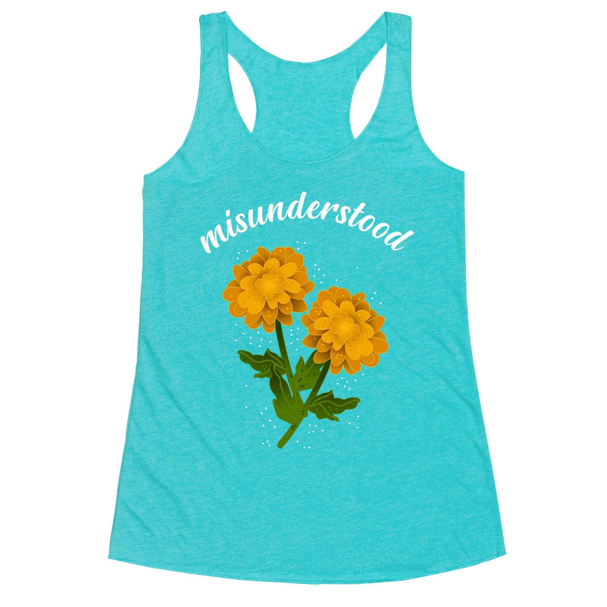 Misunderstood (dandelions) Racerback Tank