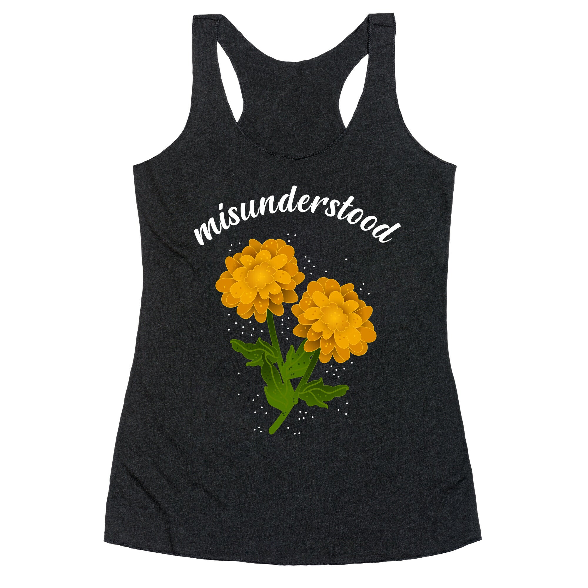 Misunderstood (dandelions) Racerback Tank