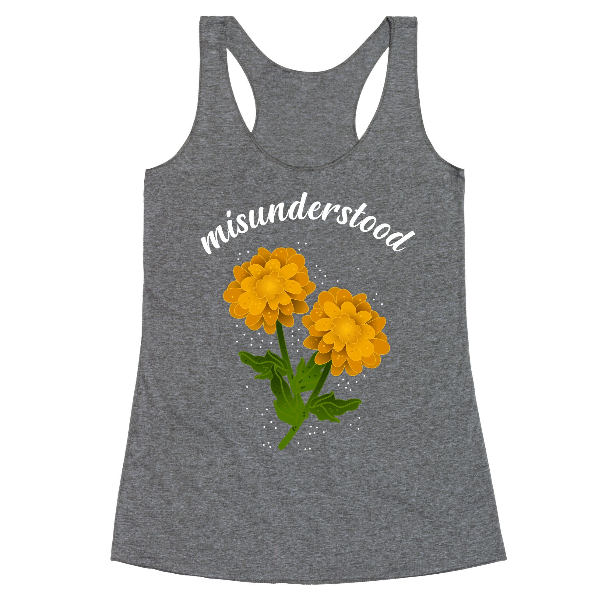 Misunderstood (dandelions) Racerback Tank