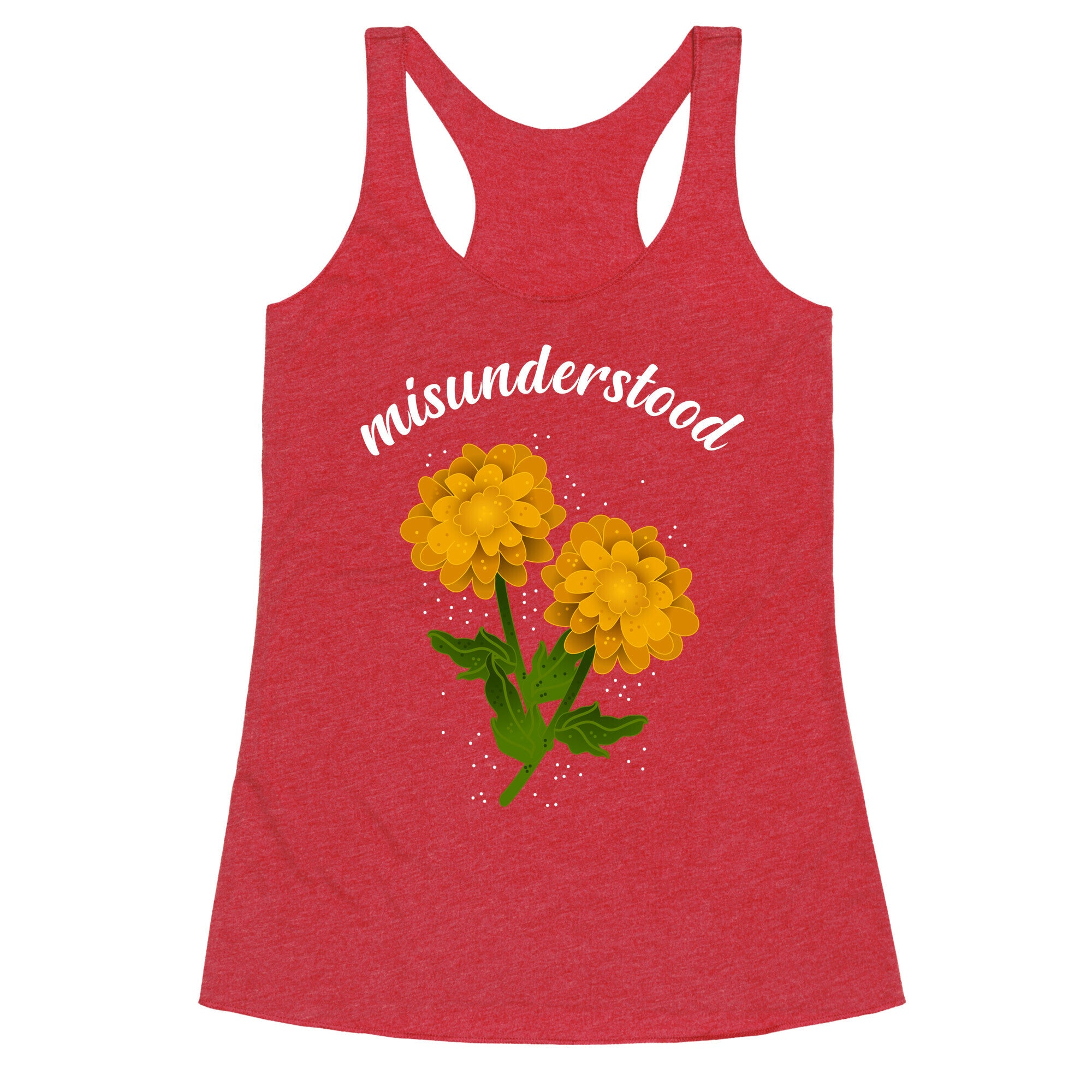 Misunderstood (dandelions) Racerback Tank