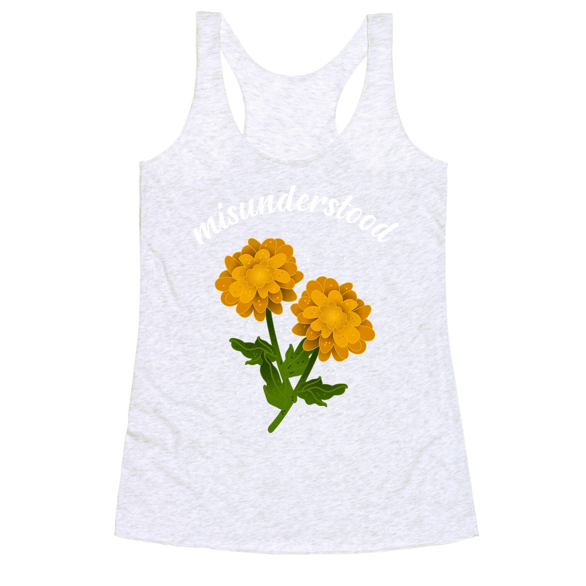 Misunderstood (dandelions) Racerback Tank