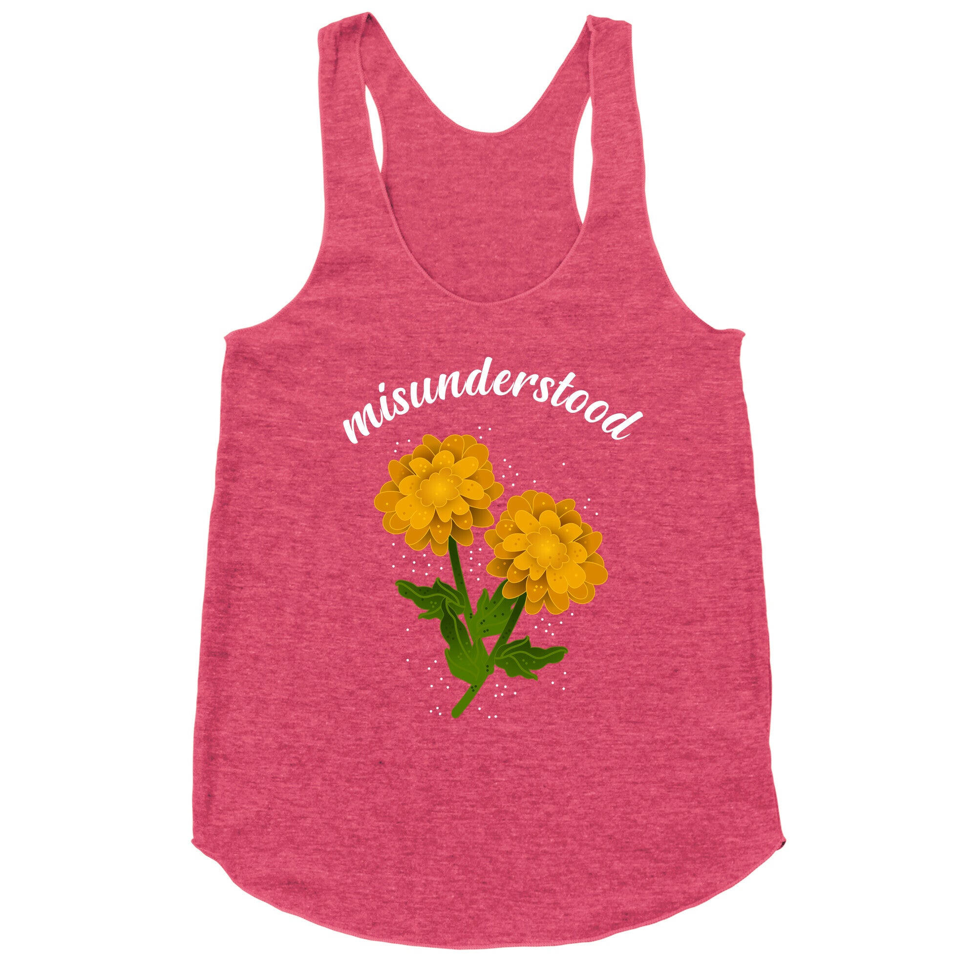 Misunderstood (dandelions) Racerback Tank