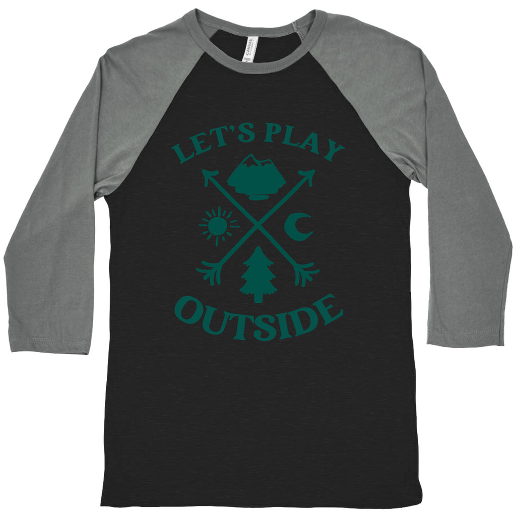 Let's Play Outside Baseball Tee