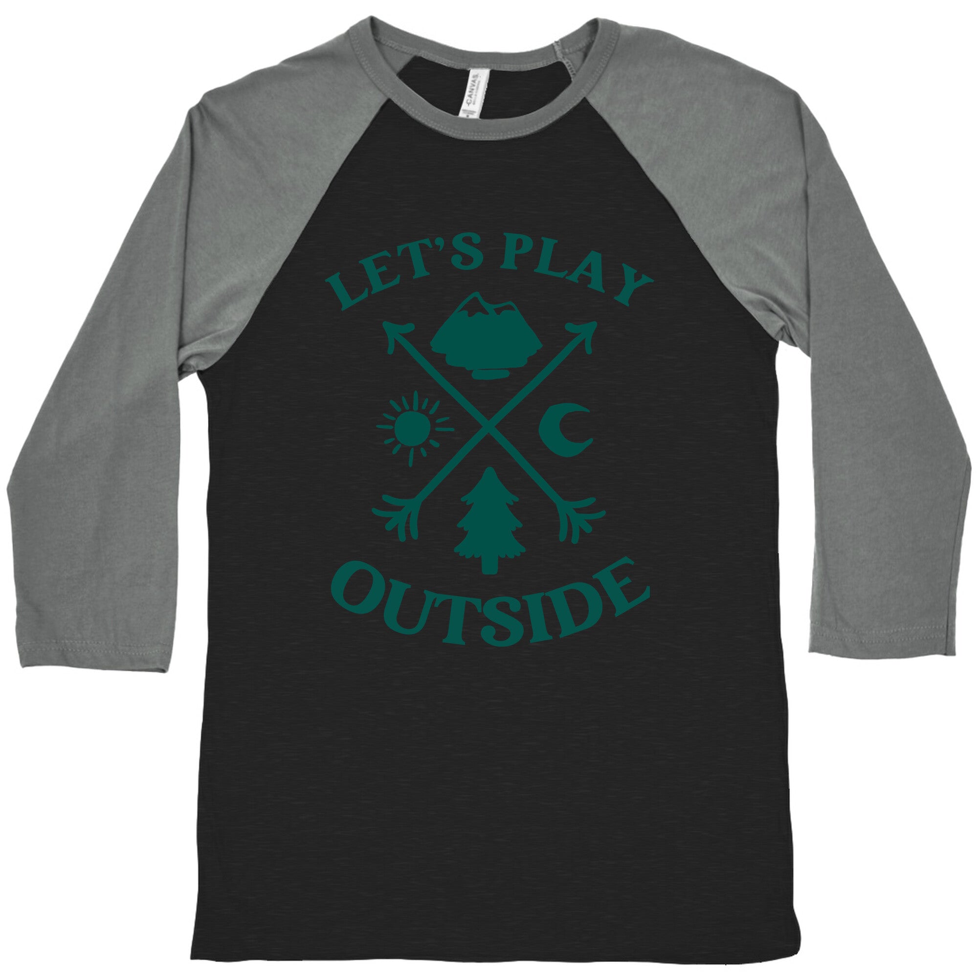 Let's Play Outside Baseball Tee