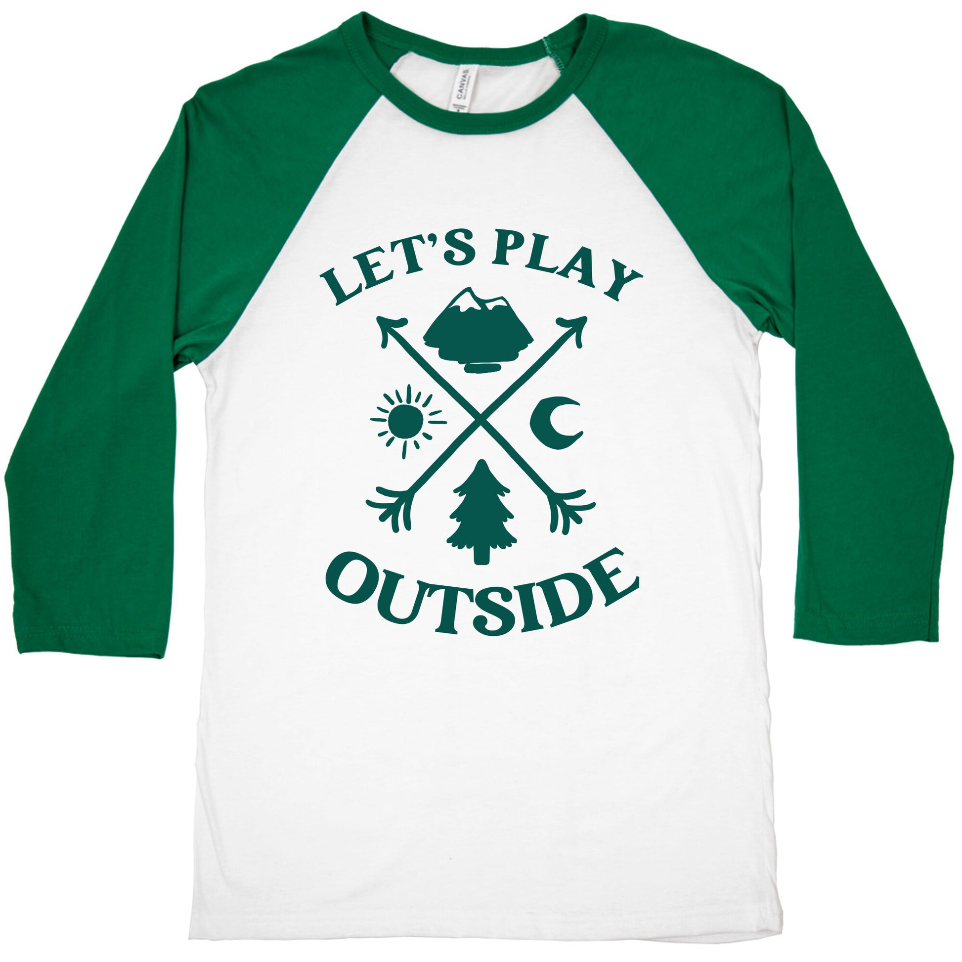 Let's Play Outside Baseball Tee