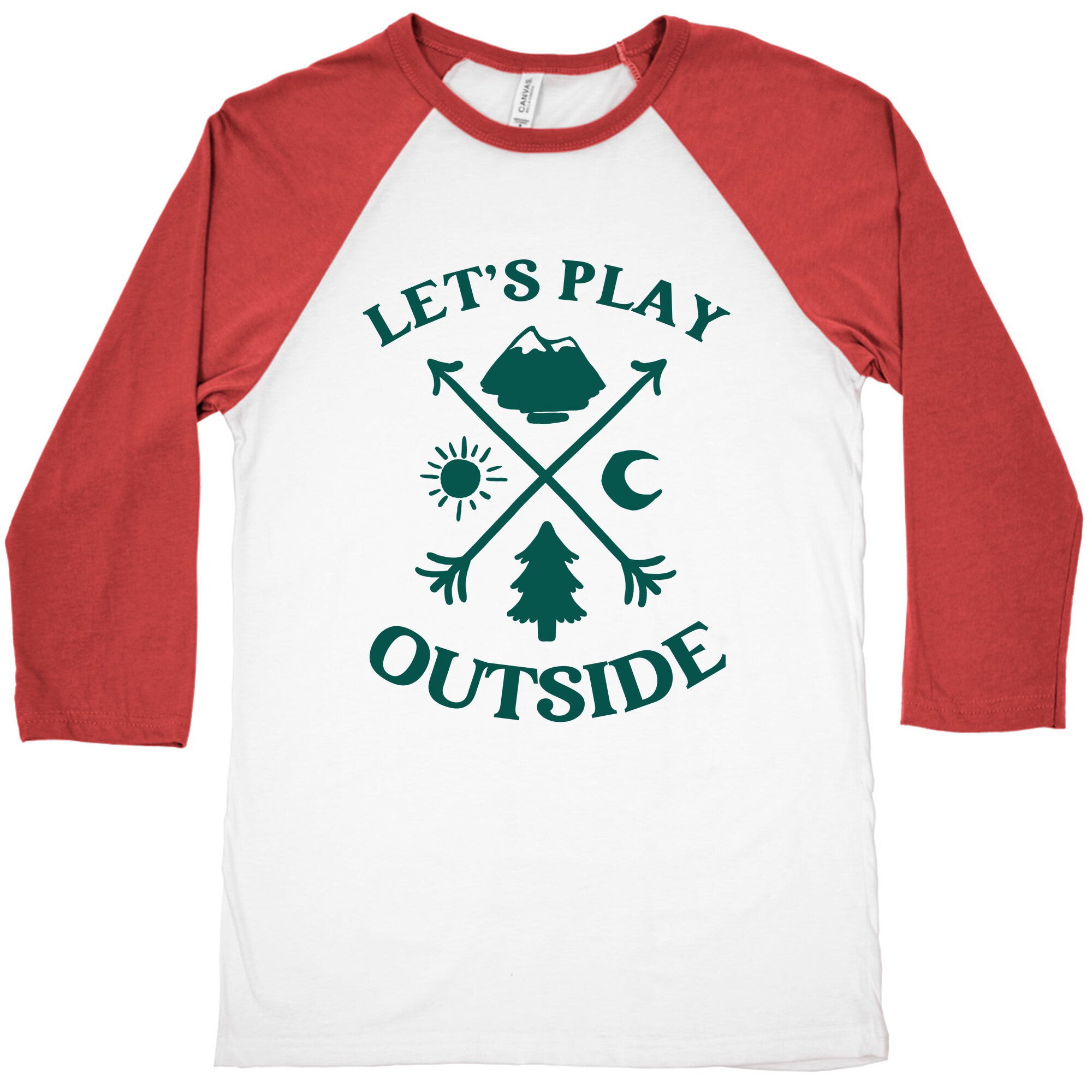 Let's Play Outside Baseball Tee