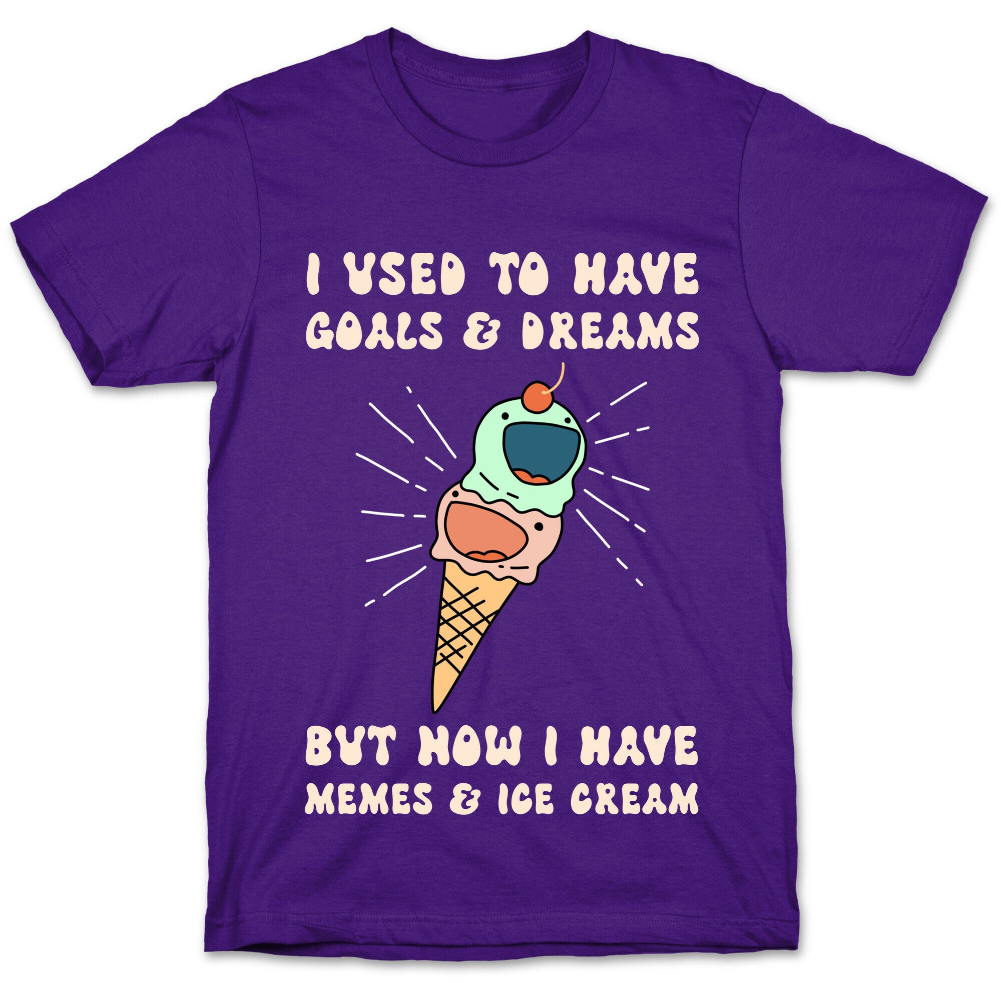 I Used To Have Goals & Dreams But Now I Have Memes & Ice Cream T-Shirt