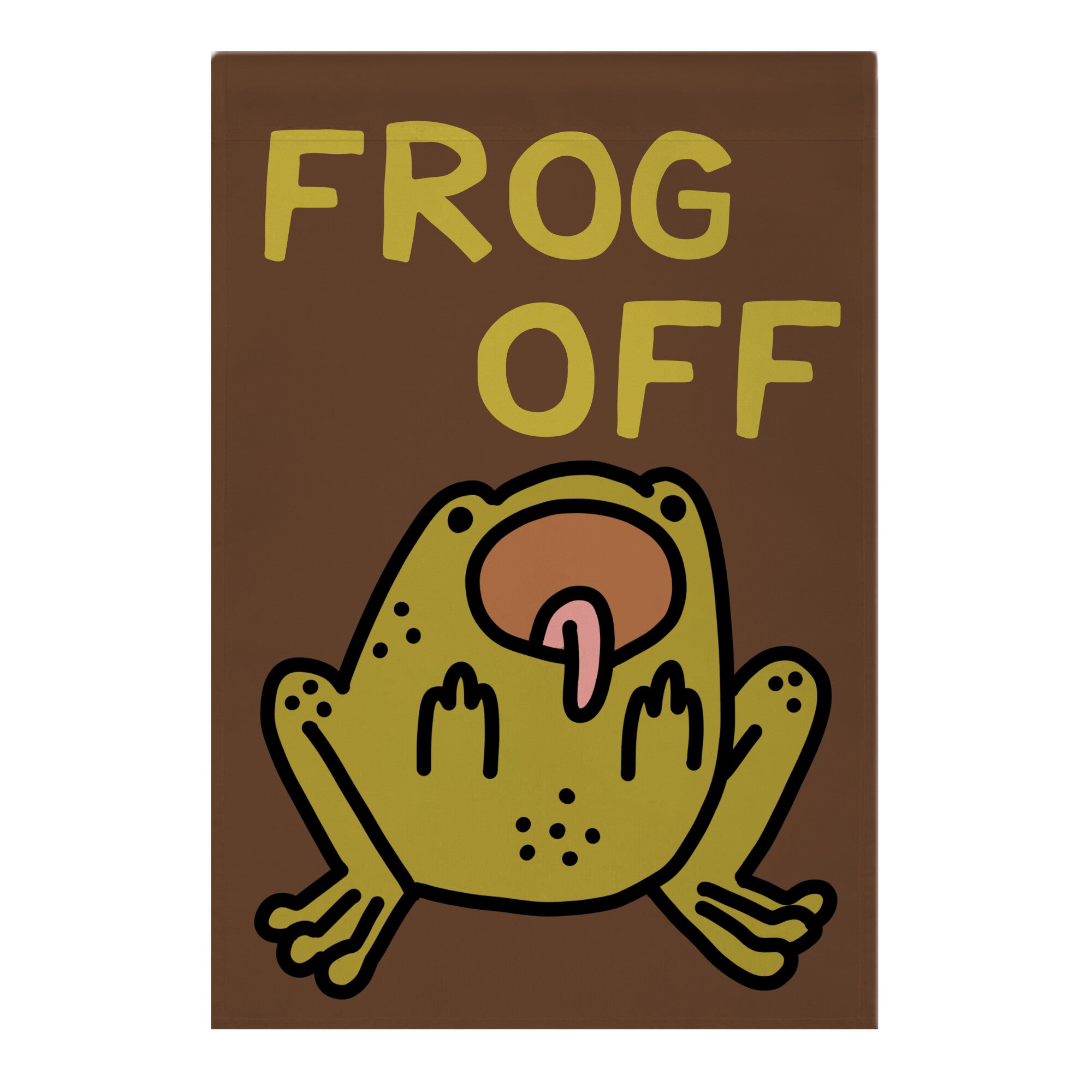 Frog Off Garden Flag