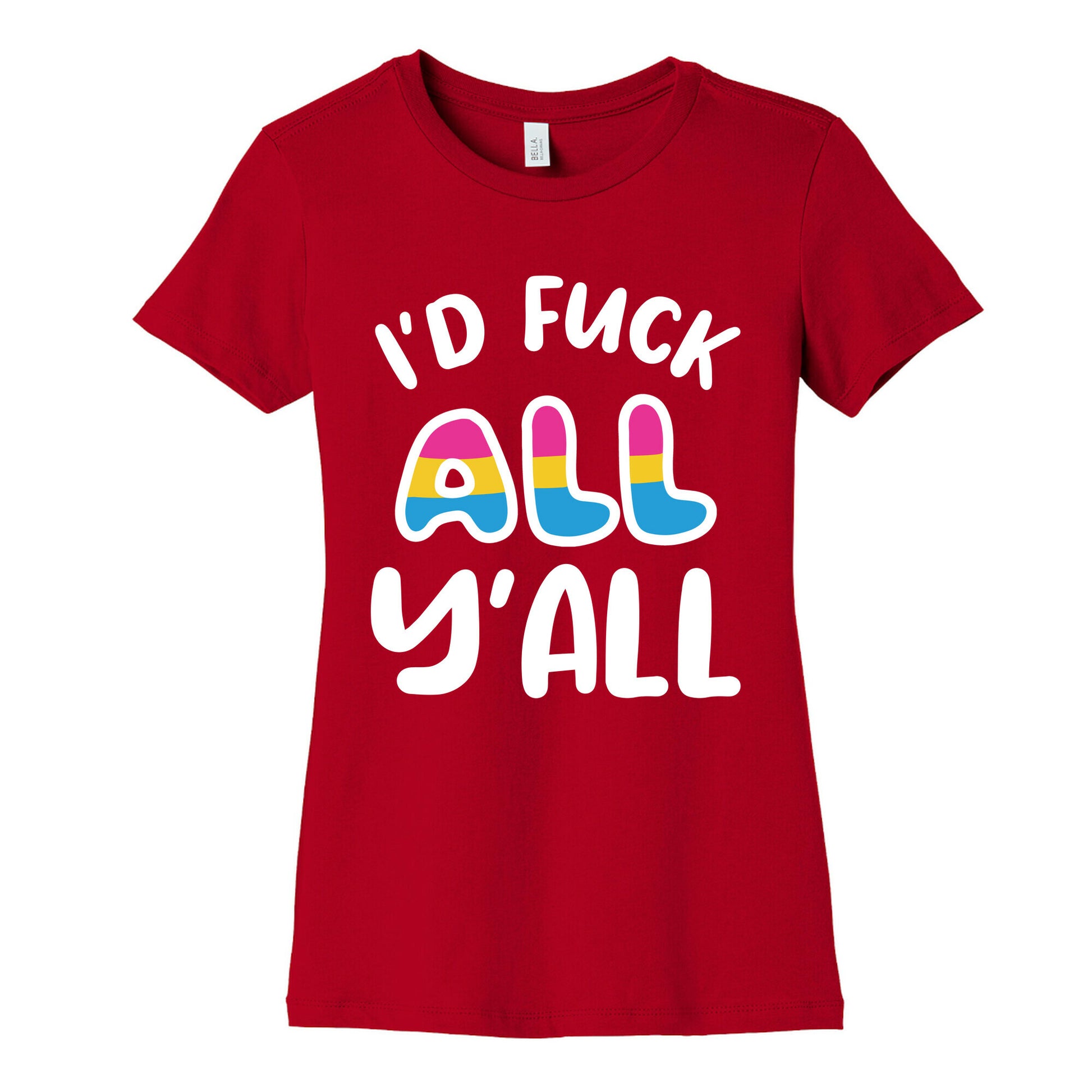 I Want To Touch All The Butts (Pansexual) Women's Cotton Tee