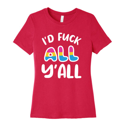 I Want To Touch All The Butts (Pansexual) Women's Cotton Tee