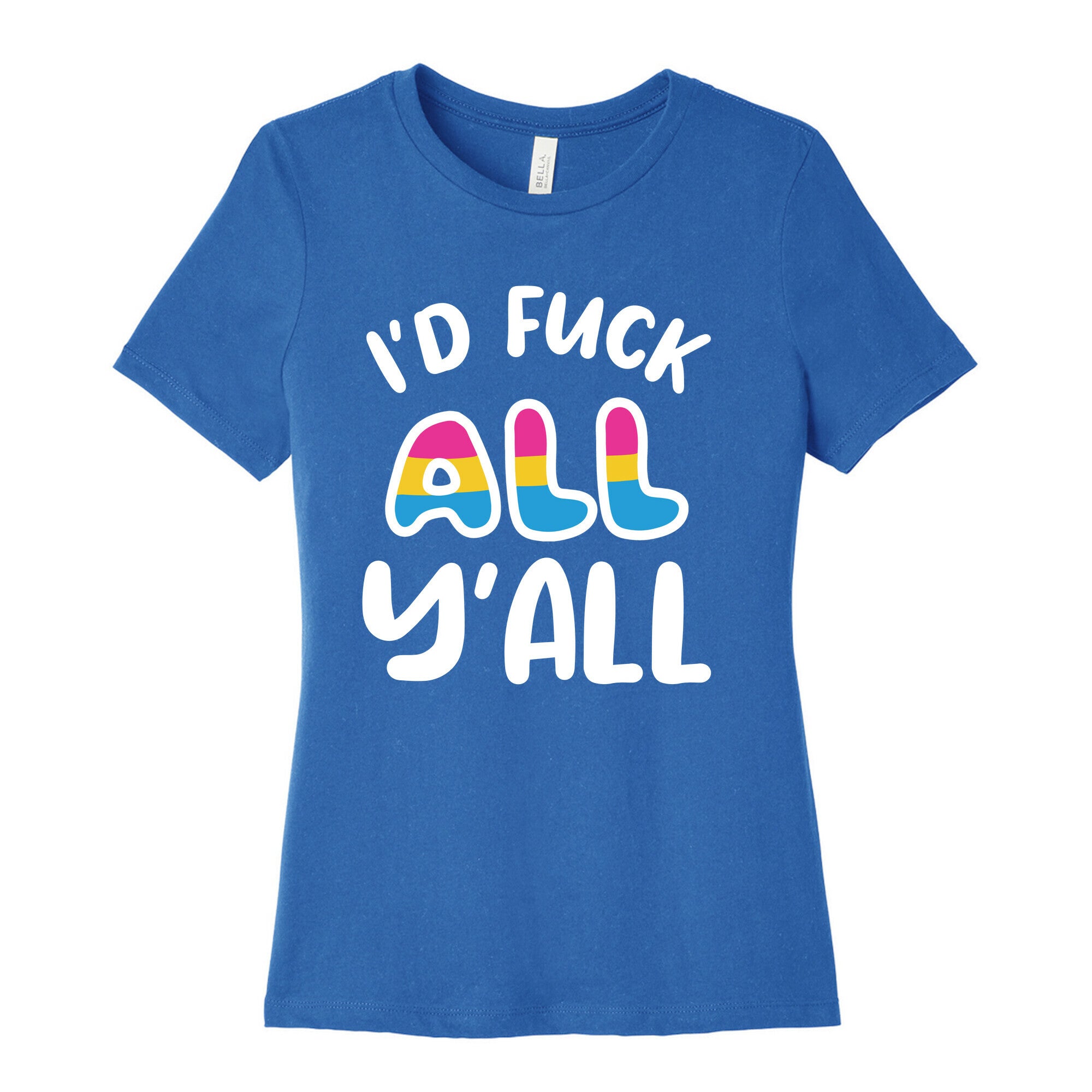 I Want To Touch All The Butts (Pansexual) Women's Cotton Tee