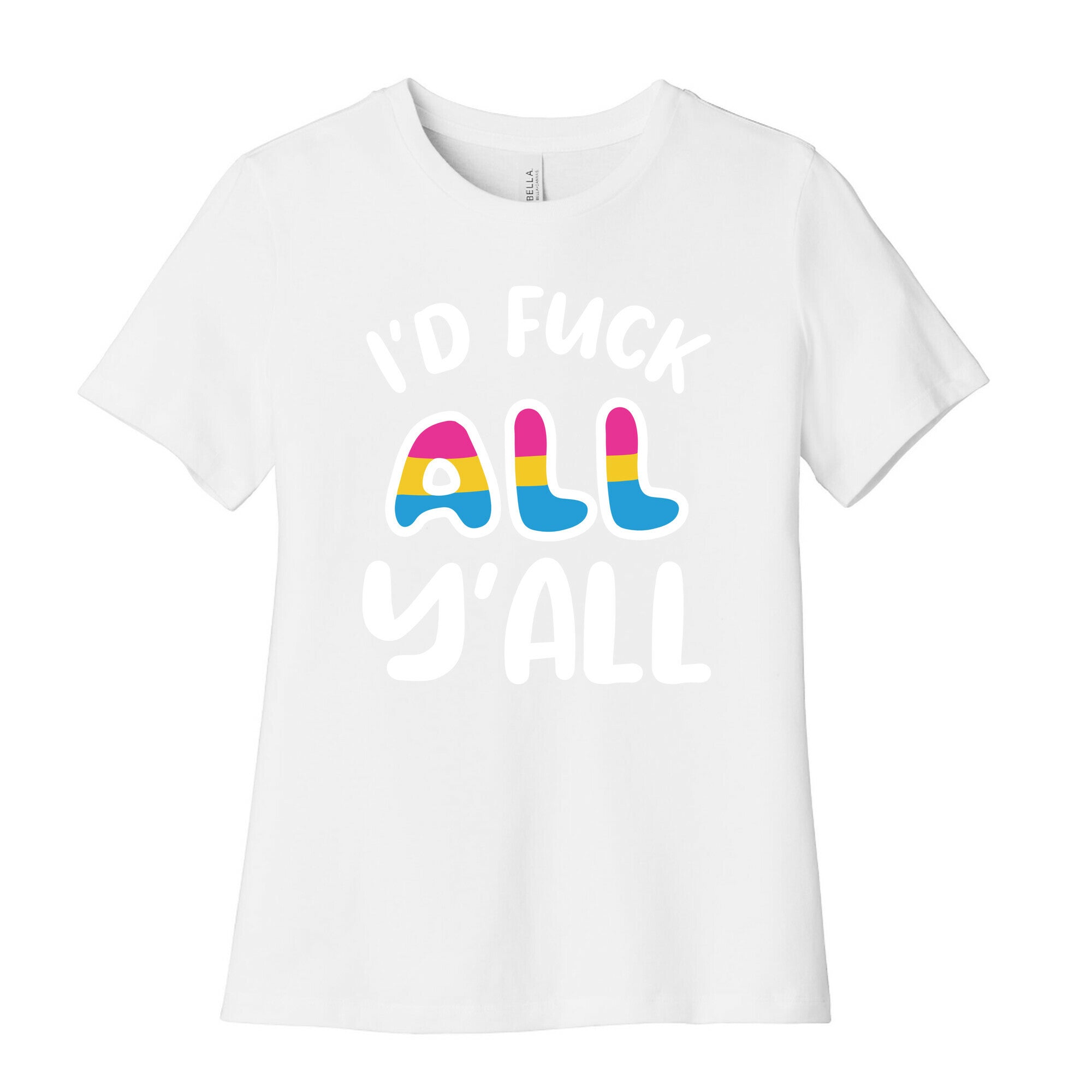 I Want To Touch All The Butts (Pansexual) Women's Cotton Tee