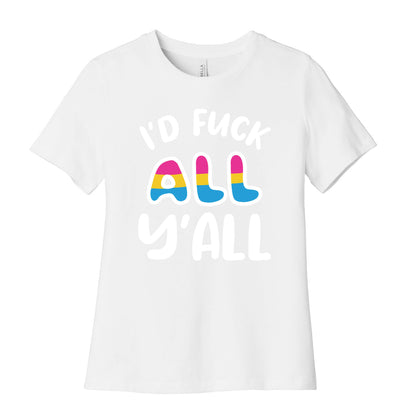 I Want To Touch All The Butts (Pansexual) Women's Cotton Tee