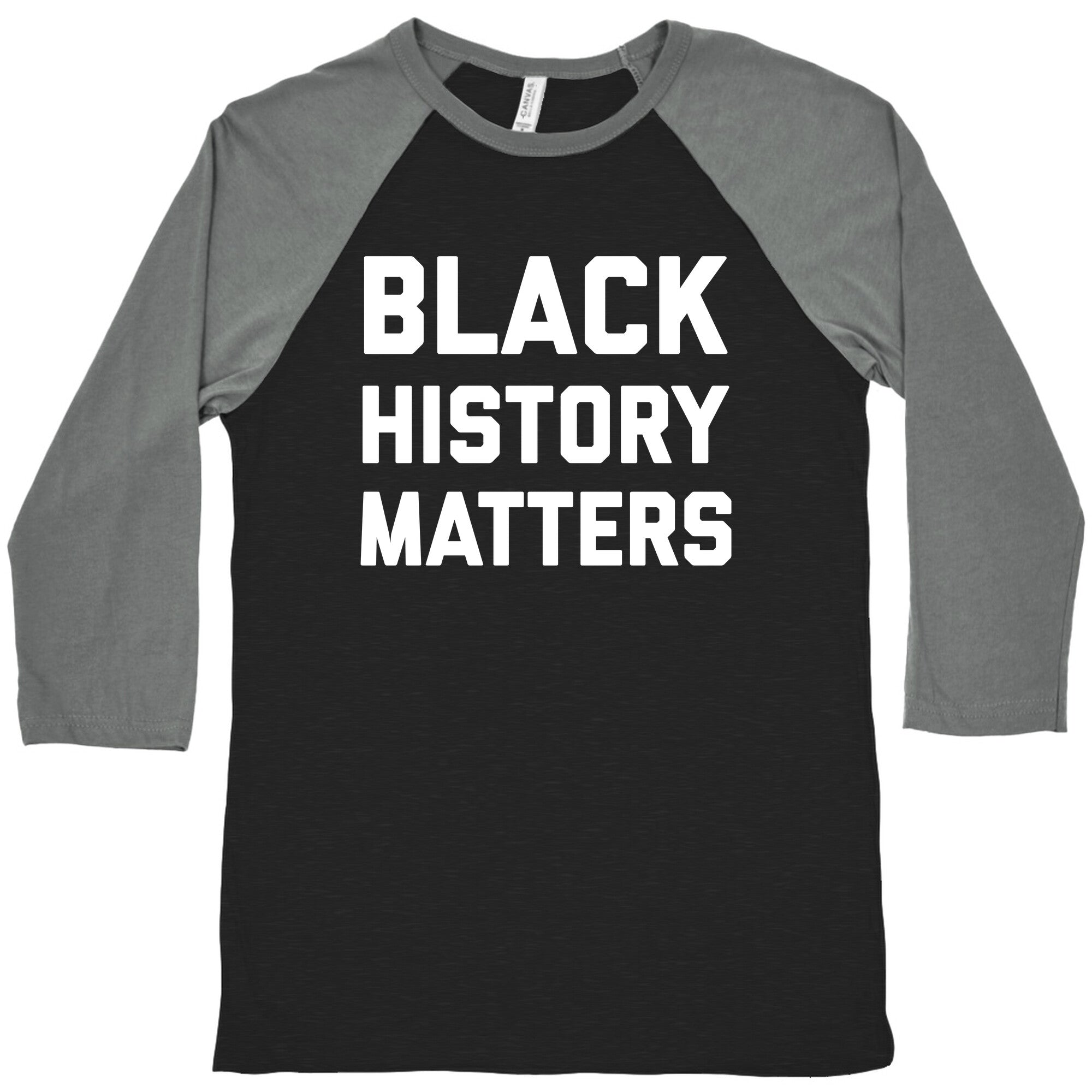 Black History Matters Baseball Tee