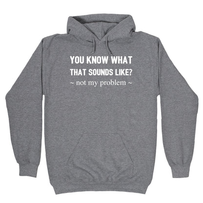 You Know What That Sounds Like? Not My Problem Hoodie