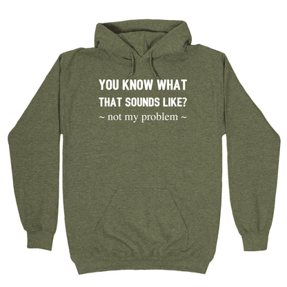 You Know What That Sounds Like? Not My Problem Hoodie