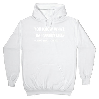 You Know What That Sounds Like? Not My Problem Hoodie