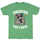 America The Feral  Unisex Triblend Tee