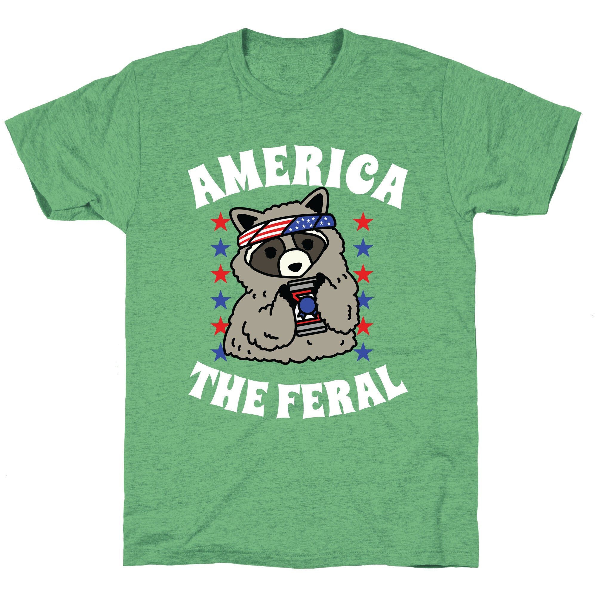 America The Feral  Unisex Triblend Tee