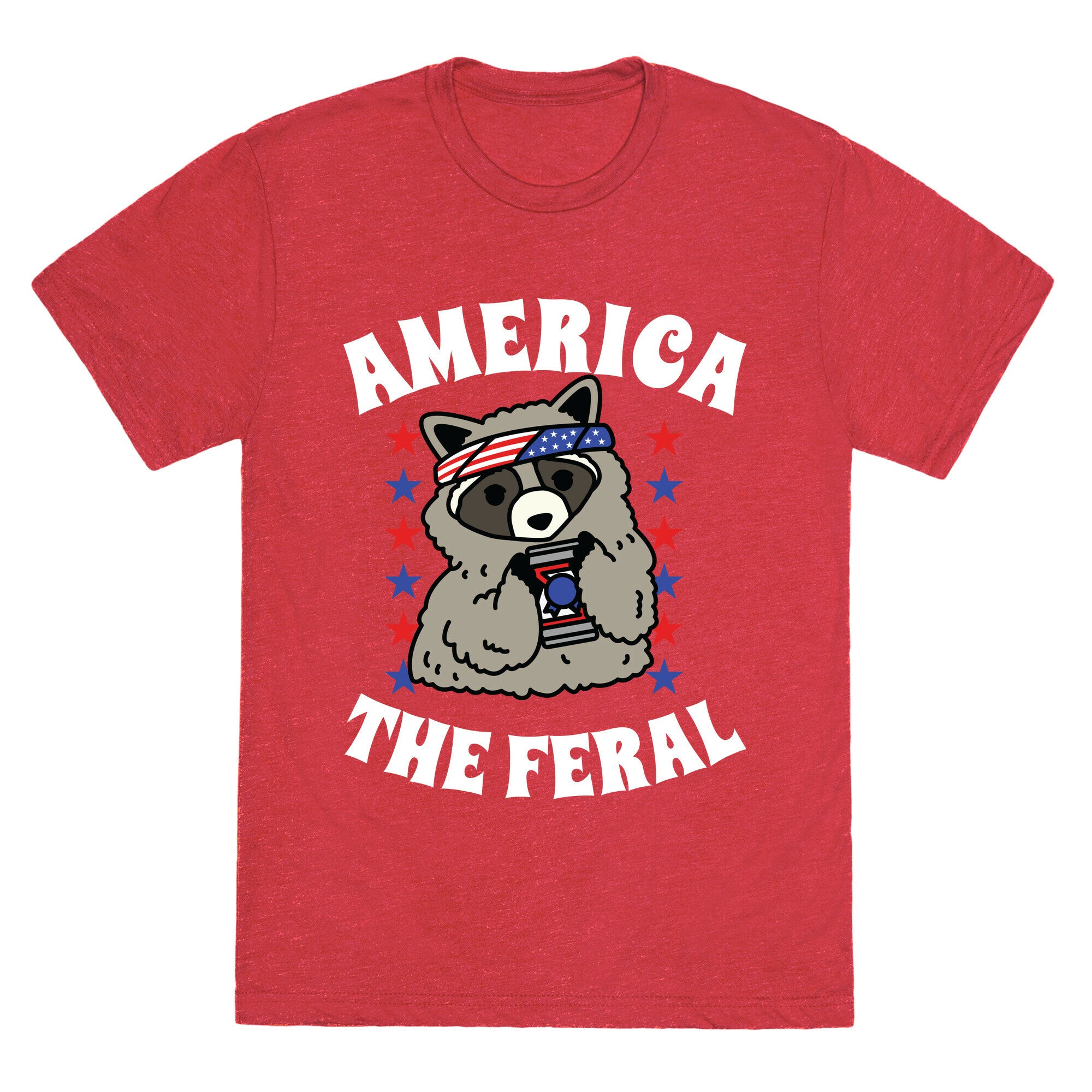 America The Feral  Unisex Triblend Tee