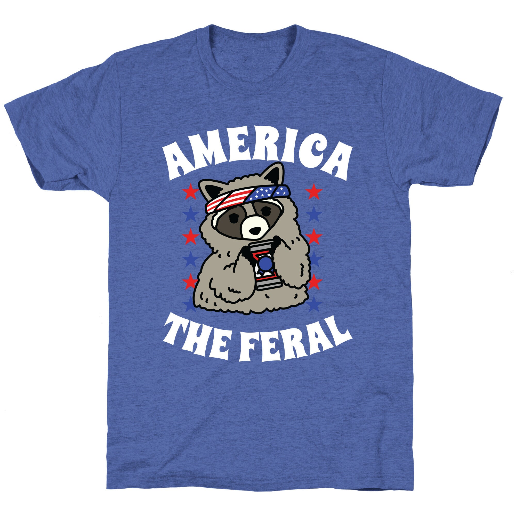 America The Feral  Unisex Triblend Tee