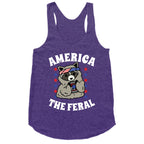 America The Feral  Racerback Tank