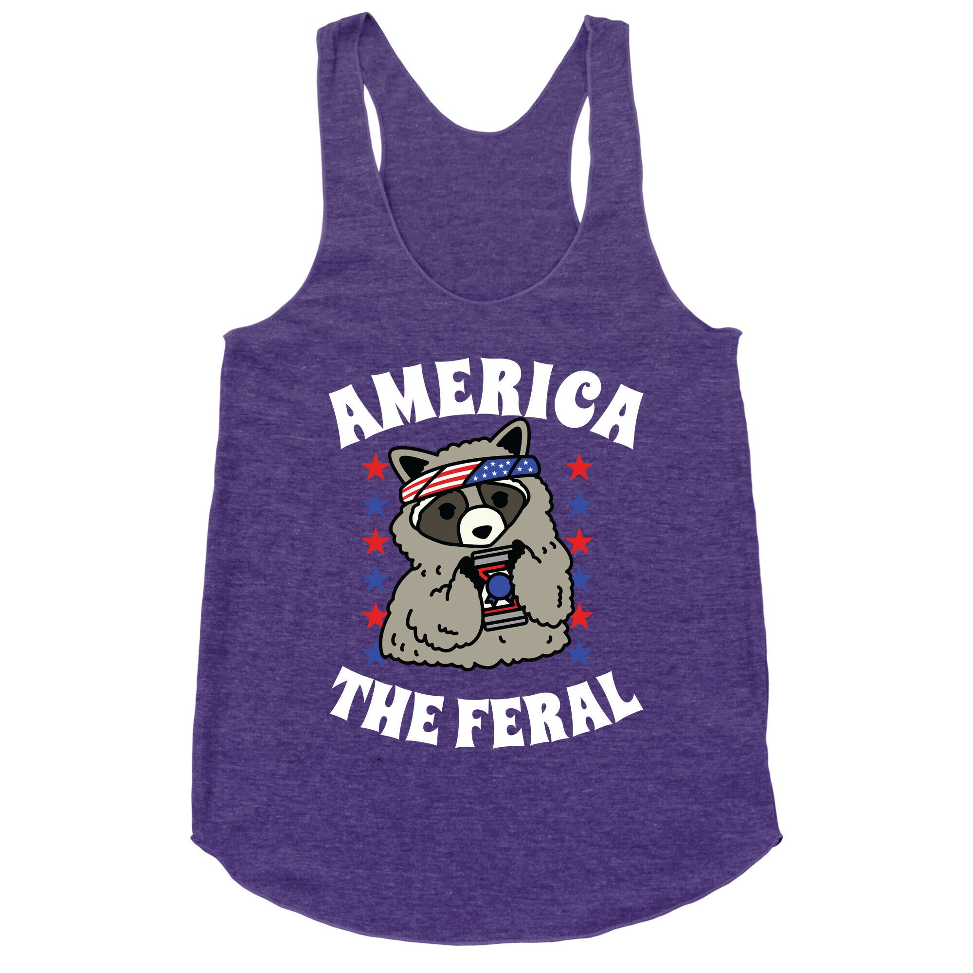 America The Feral  Racerback Tank