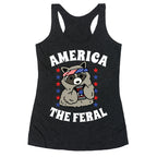 America The Feral  Racerback Tank