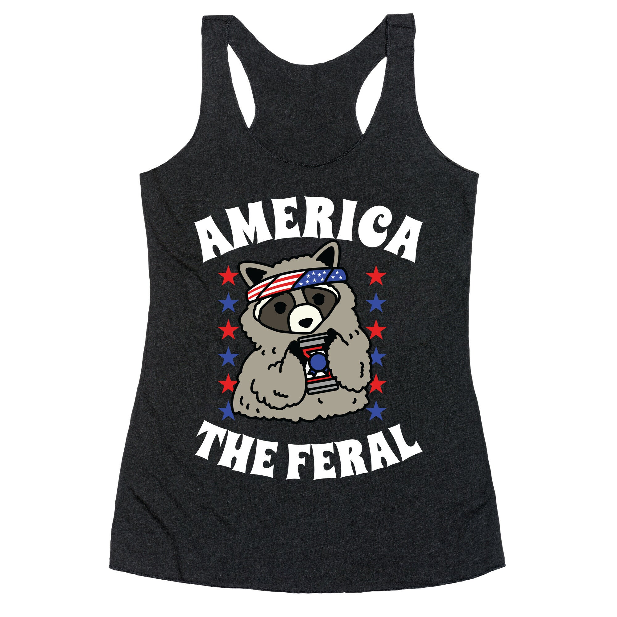 America The Feral  Racerback Tank
