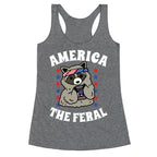 America The Feral  Racerback Tank