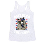 America The Feral  Racerback Tank