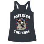 America The Feral  Racerback Tank