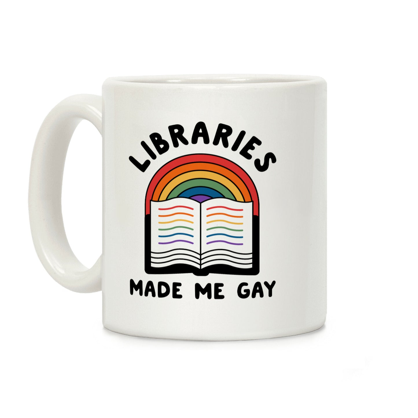 Libraries Made Me Gay Coffee Mug