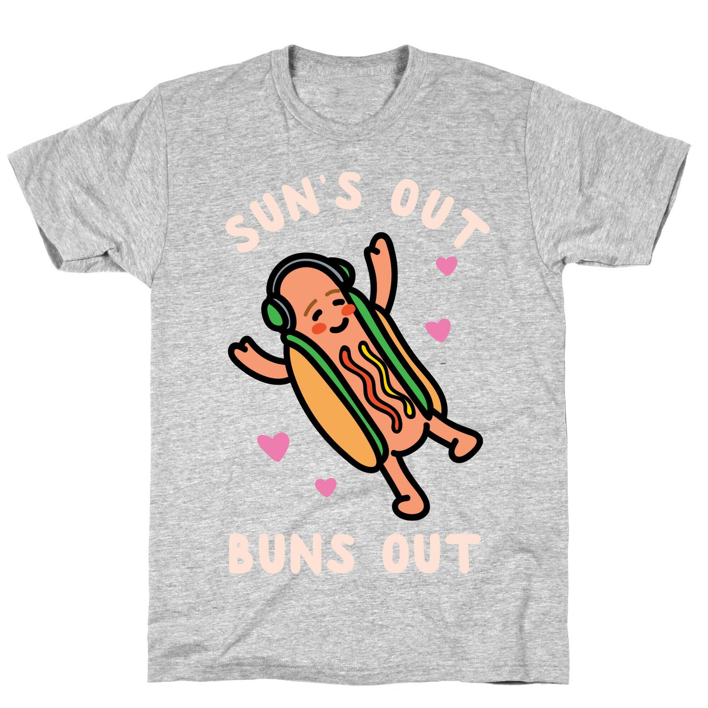 Sun's Out Buns Out Hotdog T-Shirt