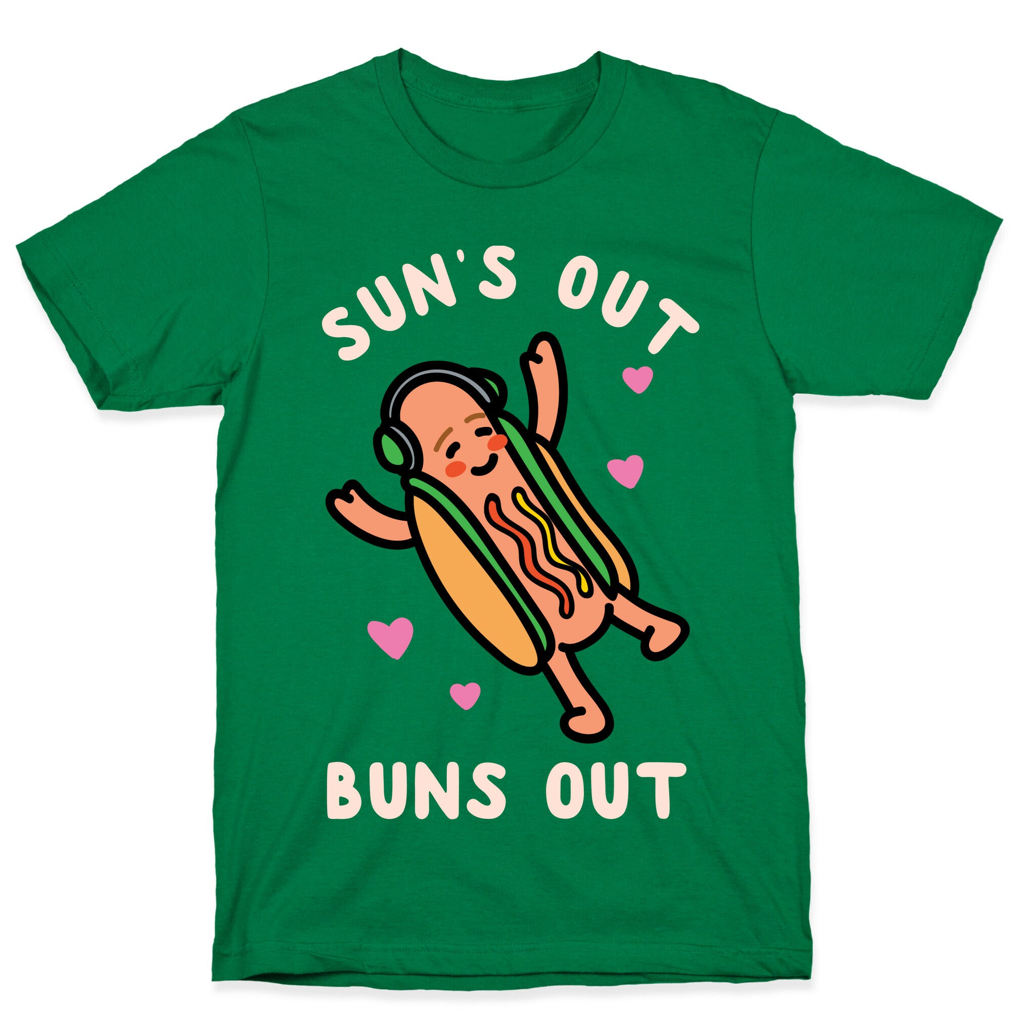 Sun's Out Buns Out Hotdog T-Shirt