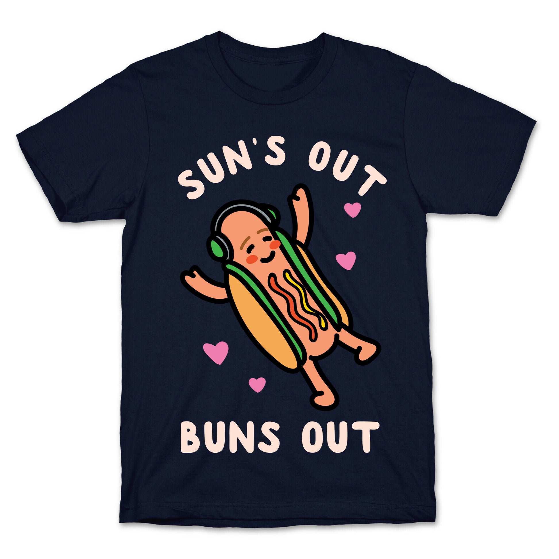 Sun's Out Buns Out Hotdog T-Shirt