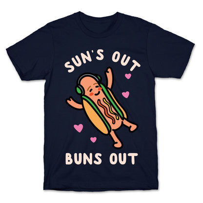 Sun's Out Buns Out Hotdog T-Shirt