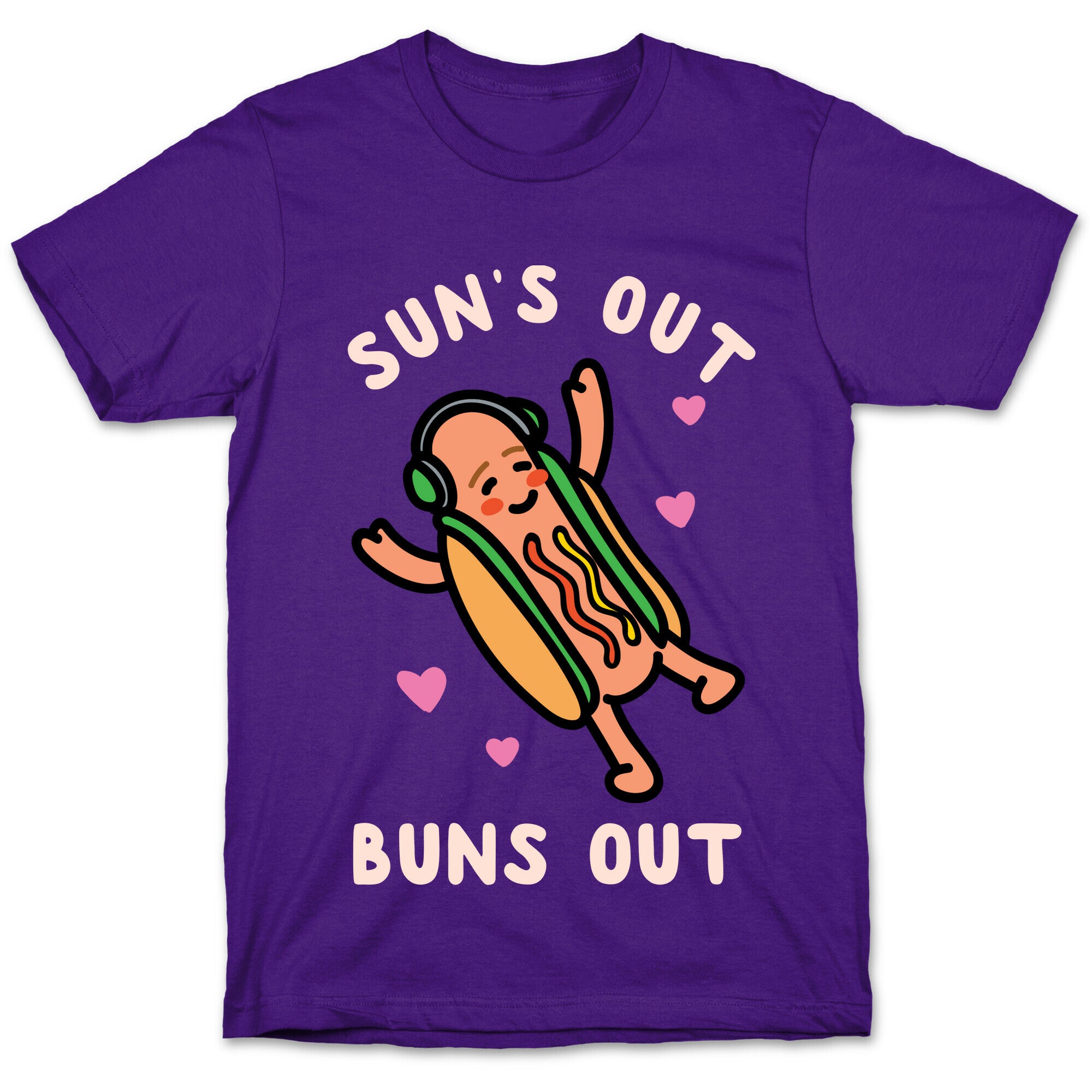 Sun's Out Buns Out Hotdog T-Shirt