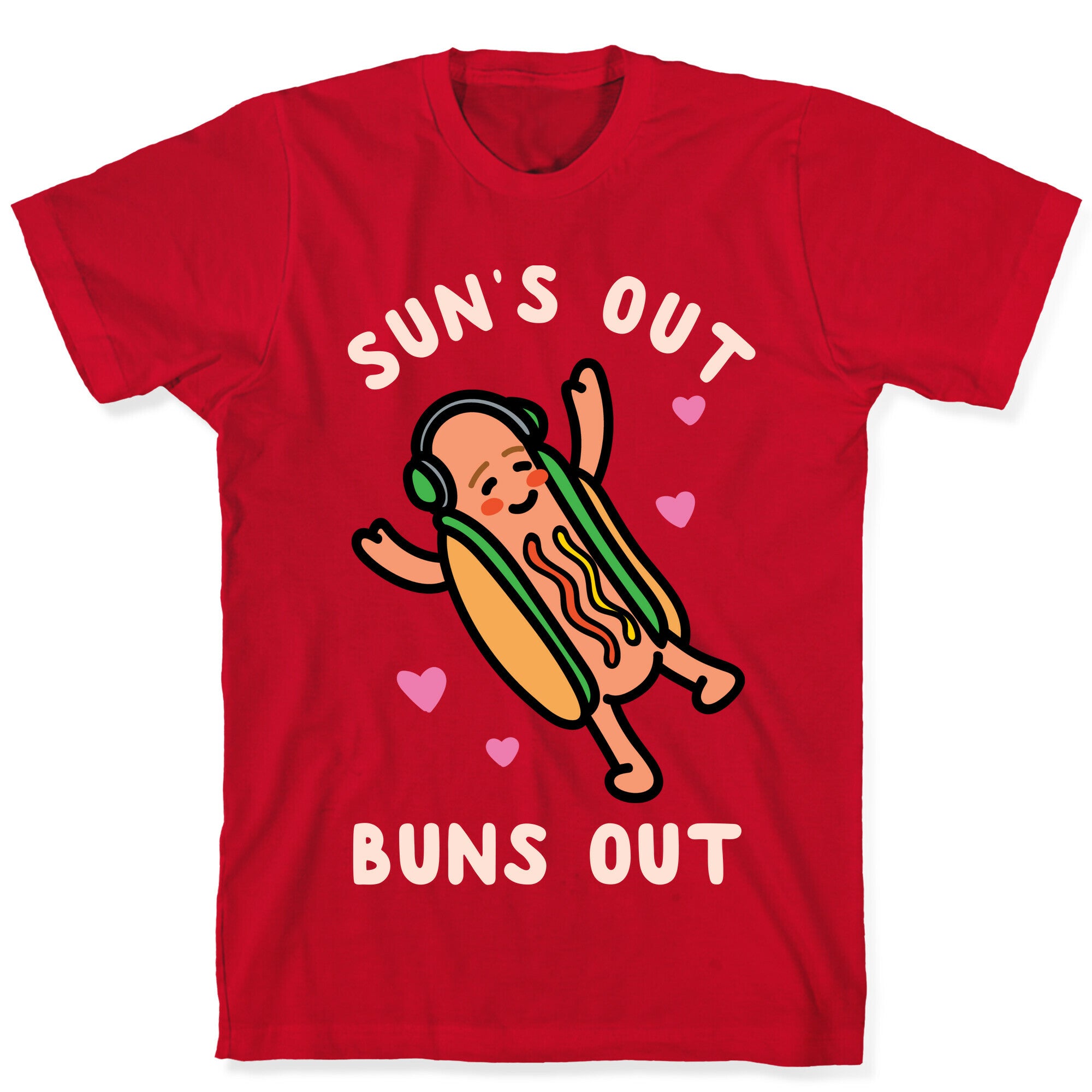 Sun's Out Buns Out Hotdog T-Shirt