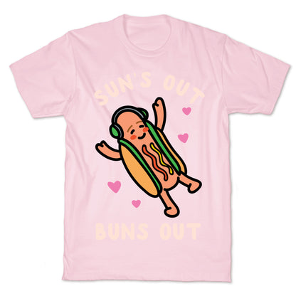 Sun's Out Buns Out Hotdog T-Shirt