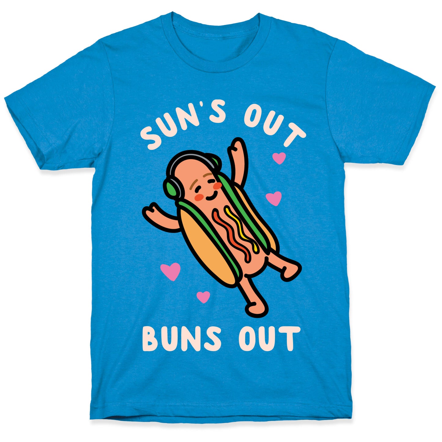 Sun's Out Buns Out Hotdog T-Shirt