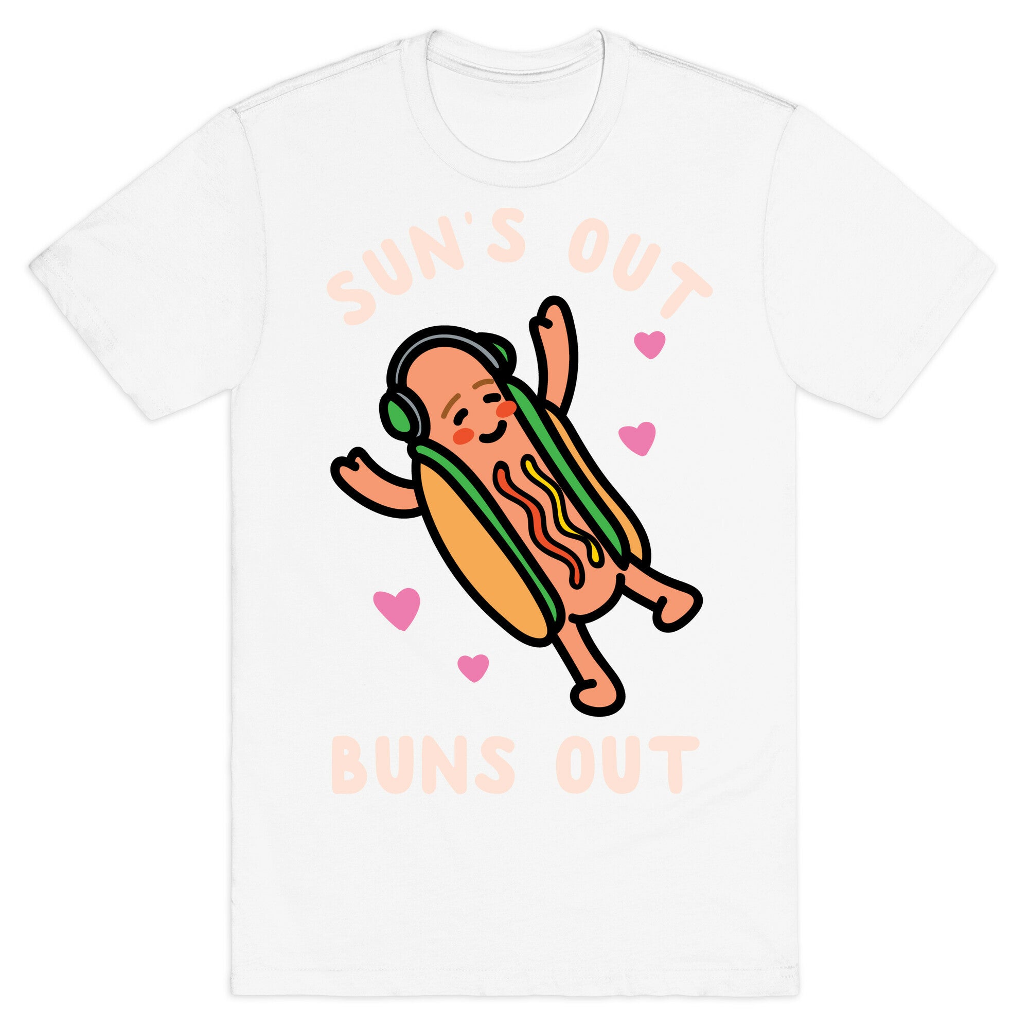 Sun's Out Buns Out Hotdog T-Shirt
