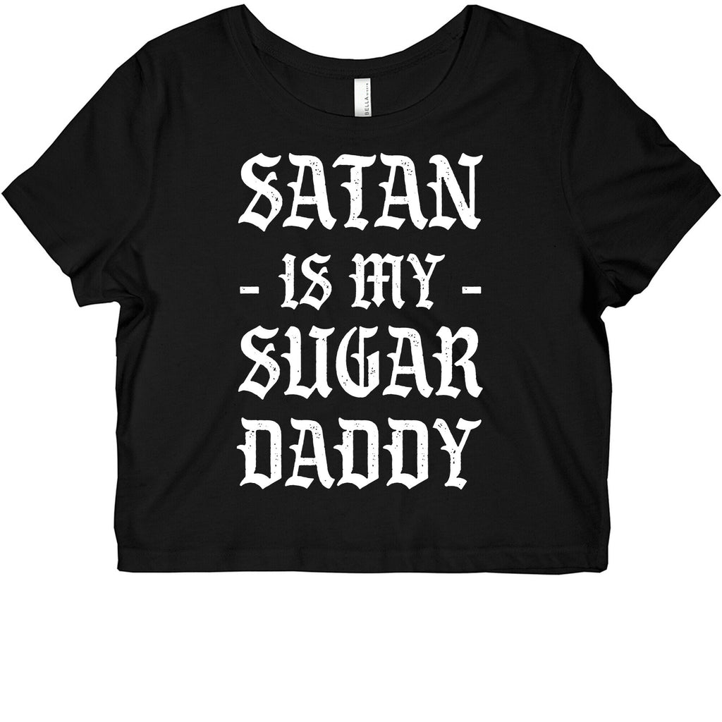 Satan Is My Sugar Daddy Graphic Baby Tee