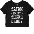 Satan Is My Sugar Daddy Graphic Baby Tee