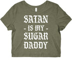 Satan Is My Sugar Daddy Graphic Baby Tee